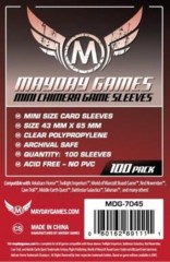 Clear - (Mayday Games) Mini Chimera Sleeves - 43mm x 65mm - 100ct